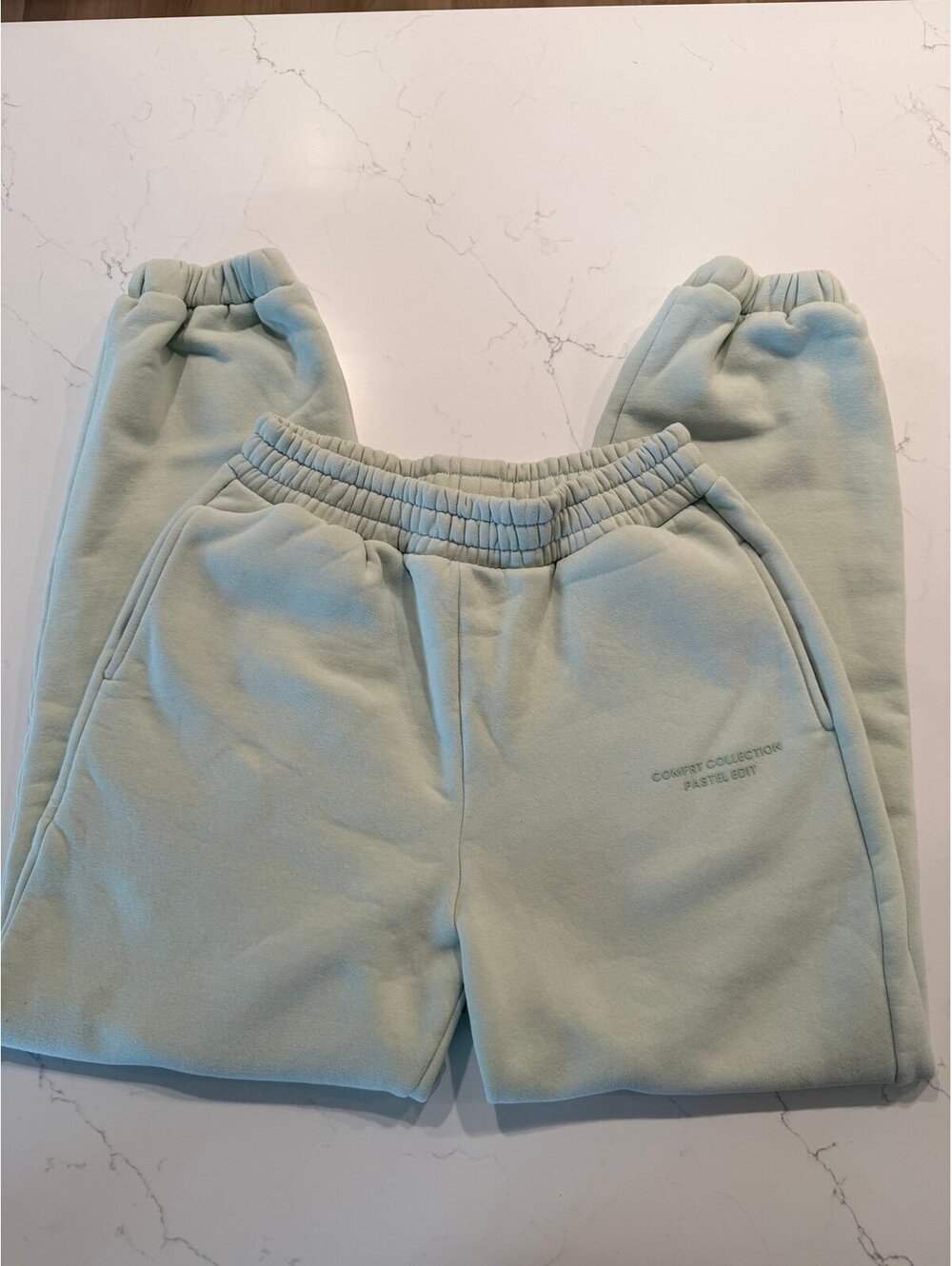Comfrt Collection Pastel Edit Sage Green Fleece Sweatpants Medium M